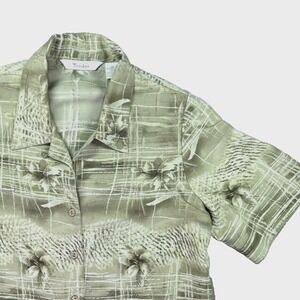 Tanjay Hawaiian Top 10 Green‎ Lounge Travel Resort Floral Palm Tan Jay Hiking